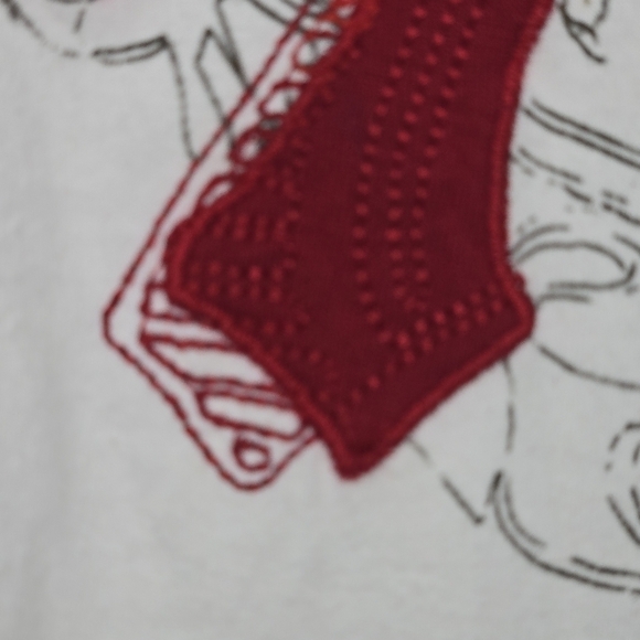 Harry Potter GRYFFINDOR Women's Fitted Tee Shirt Cream & Burgundy Size Medium - Picture 4 of 10